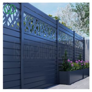 GD DIY easy install laser cut metal garden aluminium privacy fence panels newly design aluminium pool fencing