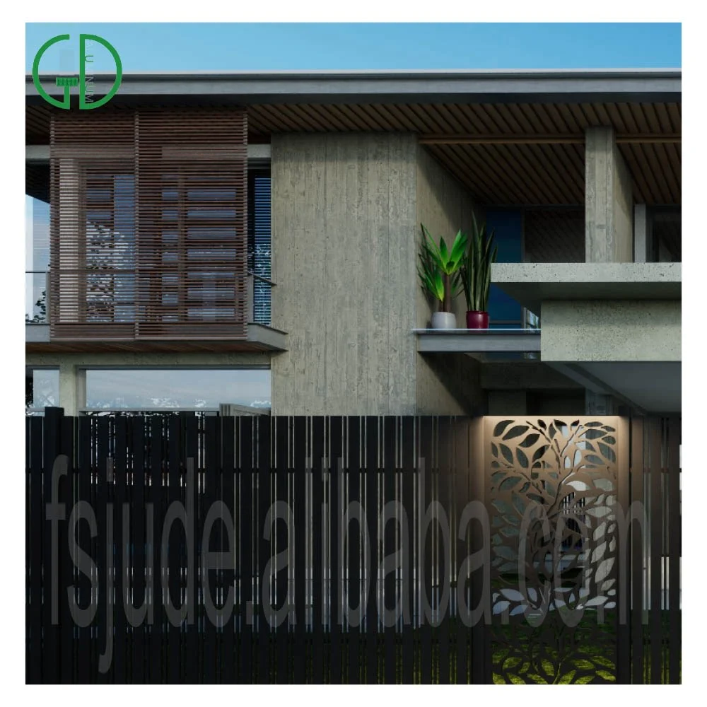 GD铝板栅栏高品质房屋隐私铝制装饰面板池底座 - 图片 4