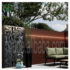 modern exterior aluminum fence lighting and fences zaun garten screen laser cut aluminium fence garden building outdoor