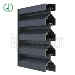 swart aluminium swembad heining tuin dekoratiewe versperring hout moderne geventileerde latte louwer heining panele