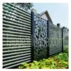 GD metal fences decorative wood panels diy aluminum fence black art picket louver horse fence home kit 6 8ft rail lattice garden panel - Image 4