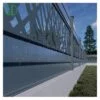 GD eco friendly waterproof outdoor aluminum modern fence slat composite powder coated aluminium fence