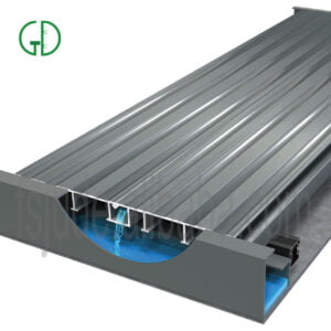 GD aluminum deck hatch non-combustible and fire-rated A2-s1 aluminum decking board brushed