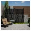 GD aluminium DIY 3 step patio brown black grey aluminum fence privacy screen ideas outdoor planter retractable fence - 图片 3