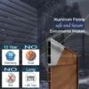 GD aluminum wholesale fireproof 6 ft. H x 4 ft. W laser cut metal panel privacy screen sndta fence panel - Image 5