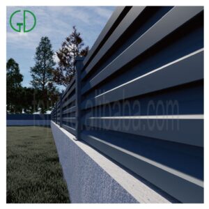 GD outdoor privacy air conditioning cover enclosure garden backyard frame system panels slat black aluminum fences louvered