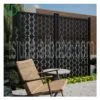 GD fence cover horizontal aluminum black fencing panels laser cut outdoor metal privacy screens - Image 2