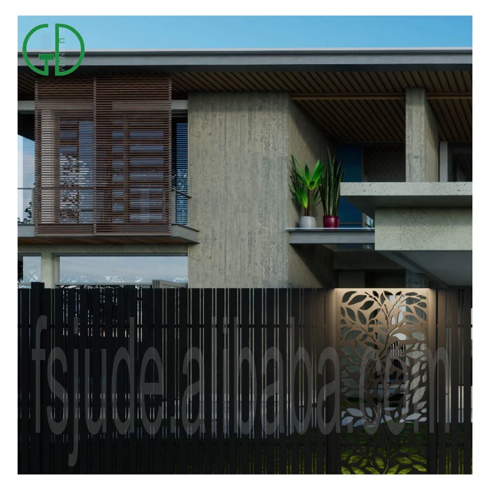 residential aluminum fence panels newly design fence supplier modern slat system ornament batten