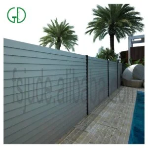elite aluminum fence for swimming pool laser cut outdoor horizontal slat wall aluminium fencing metal privacy fence panels