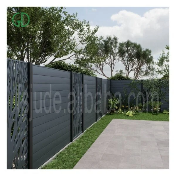 GD aluminum fences for villa garden decorative laser cut aluminum composite fence metal cerca de aluminio - Image 4