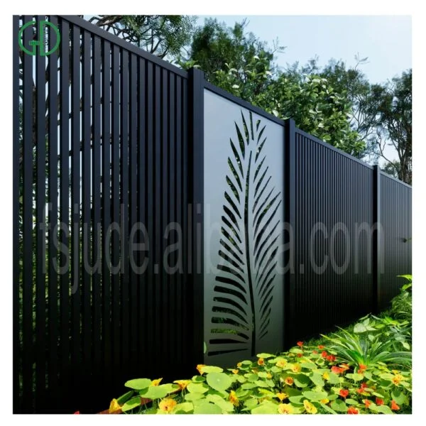 GD aluminum fences for villa garden decorative laser cut aluminum composite fence metal cerca de aluminio - Image 5