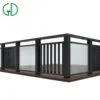 GD laser cut aluminum for railing decking balustrade balcony glass stair deck porch railing wall black round aluminum balusters - Image 6