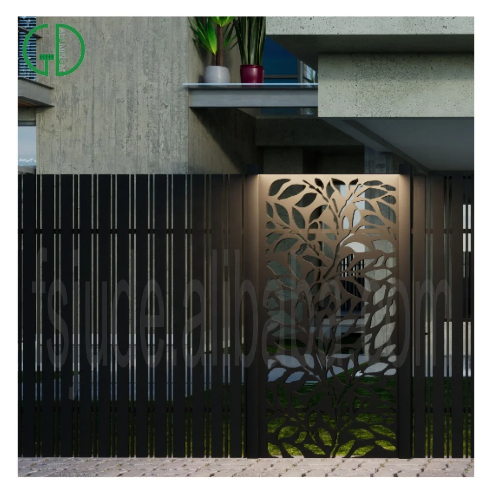 4 ft black aluminum fence covering privacy palisade aluminium fence panels for garden fencing