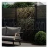 GD laser cut fence screen DIY outdoor privacy screen with stand for patio garden metal fence screen - Image 5