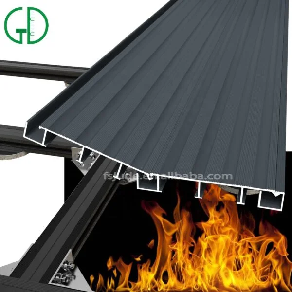 GD fire resistant Class A2 aluminum stage decking outdoor board wood balcony decking floor tiles - Image 6