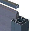 GD Aluminum fence post wpc composite wood vinyl pvc used decorative garden fencing trellis privacy fences for houses