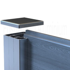 GD-Aluminiumgarten-Bauernhof-Glasgeländer-Balustrade-hölzerne zusammengesetzte Aluminiumzaunpfosten für das Fechten