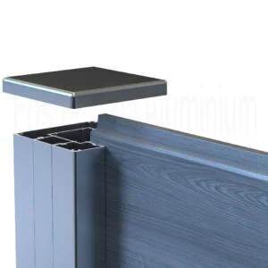 GD-Aluminiumgarten-Bauernhof-Glasgeländer-Balustrade-hölzerne zusammengesetzte Aluminiumzaunpfosten für das Fechten