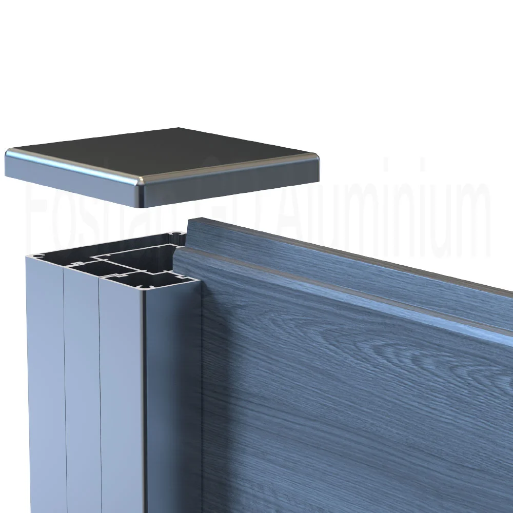 GD 铝花园农场玻璃栏杆栏杆木质复合铝栅栏柱围栏