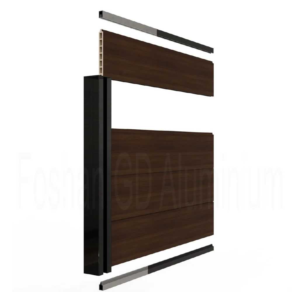 GD aluminum posts for fence wooden powder coating square round hollow wpc composite