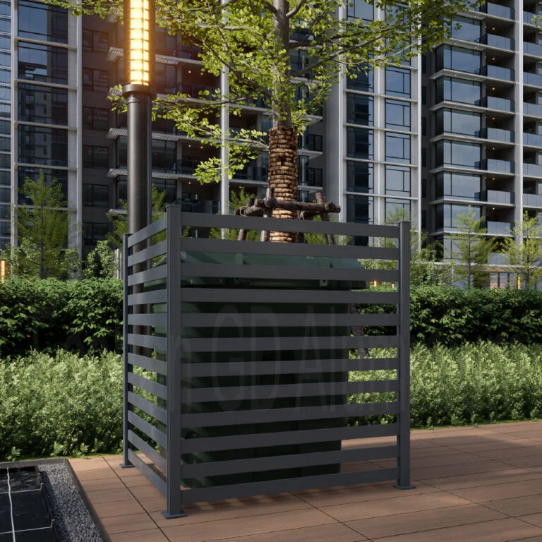 How to Keep Your Trash Cans Secure and Out of Sight with an Aluminum Fence