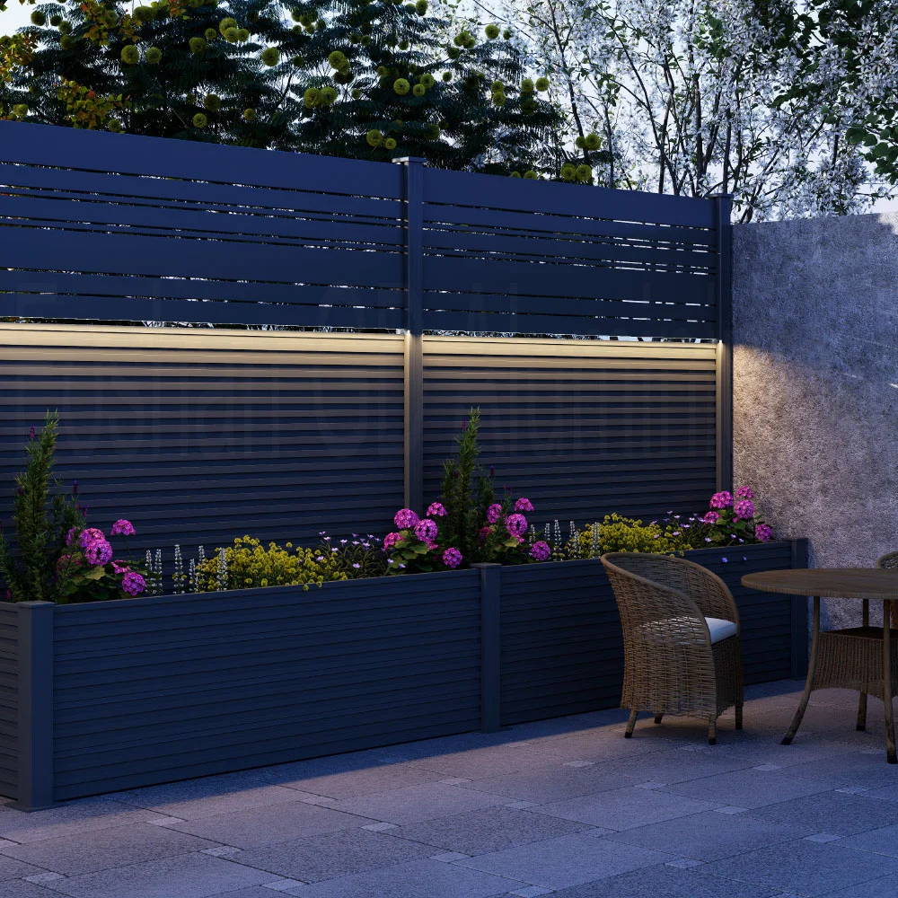 Artistic Dolce Fence Panels for Modern Balconies