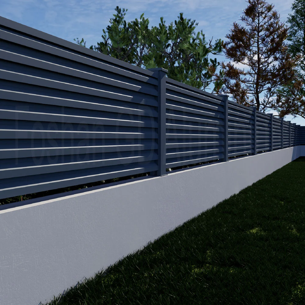 aluminium fence styles