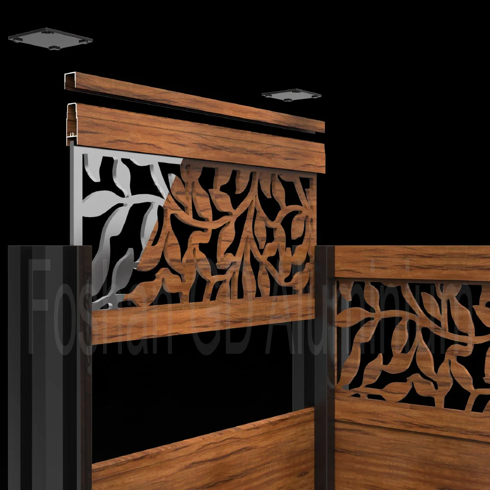 优质户外阳台艺术镂空栅栏板 - 耐用的镀锌钢