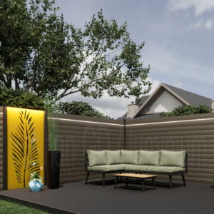 لوحات سياج الشرفة التجارية الخارجية - تصميم فني مجوف من الفولاذ المجلفن