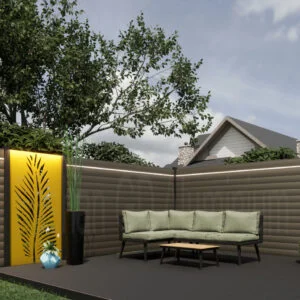 لوحات سياج الشرفة التجارية الخارجية - تصميم فني مجوف من الفولاذ المجلفن