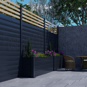 Elegant Dolce Fence Panels in Galvanized Steel