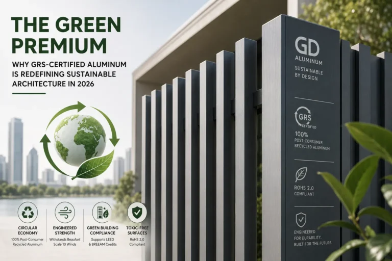 The Green Premium: Why GRS-Certified Aluminum is Redefining Sustainable Architecture in 2026